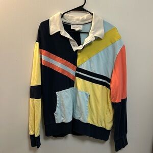 Sun + Stone x Macy’s Men’s Colorblock Pullover Sweatshirt Hoodie Size Large